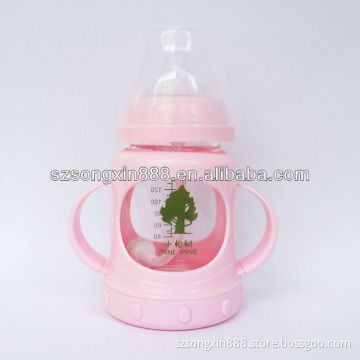 Safe and good use silicone baby feeding bottle